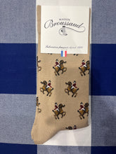 Cavalier ecru socks by Maison Broussaud