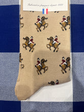 Cavalier ecru socks by Maison Broussaud