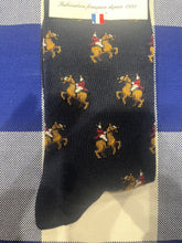 Cavalier navy socks by Maison Broussaud