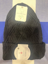 Organic wool and cotton jacquard beanie by Perrin 1924