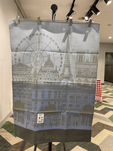 Le Jacquard Français Paris Panorama tea towel