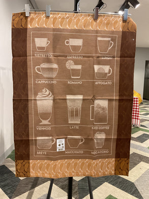 Le Jacquard Français Coffee theme tea and hand towels