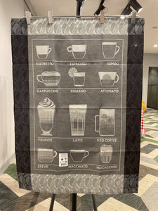 Le Jacquard Français Coffee theme tea and hand towels