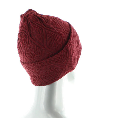 Organic wool and cotton jacquard beanie by Perrin 1924
