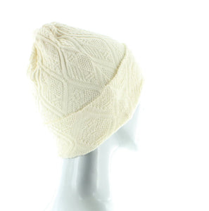 Organic wool and cotton jacquard beanie by Perrin 1924