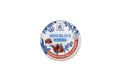 Aloe vera, pomegranate and cranberry sugar-free bonbons by Le Sapin Bleu, 55g