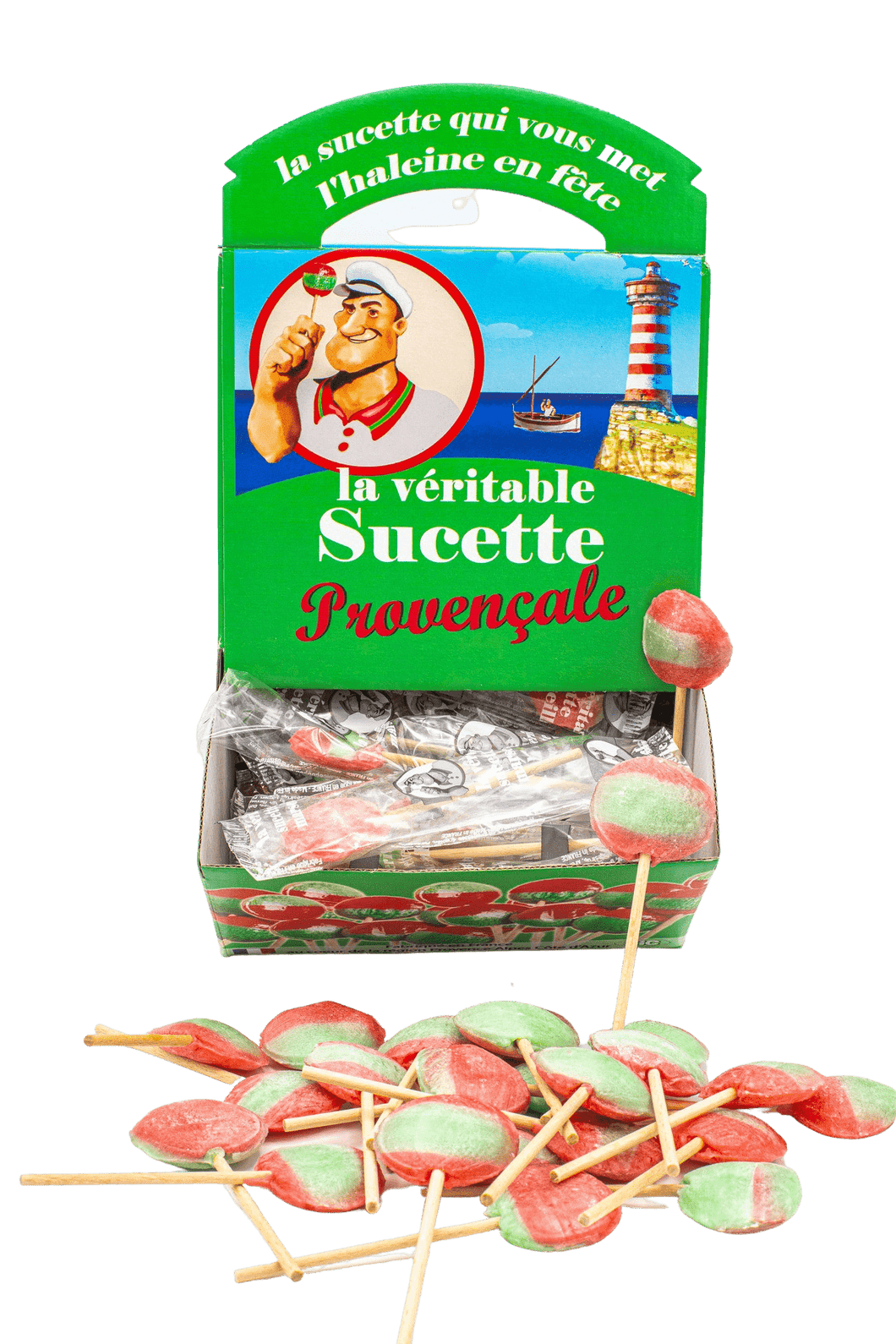 Cherry mint Provençal lollipop by Nice Bonbon, 10g