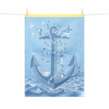 Anchor (Anchre) Tea Towel by Hélène Druvert for Tissage Moutet
