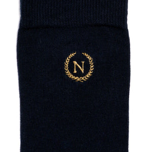 Napoleon The Emperor navy socks by Maison Broussaud