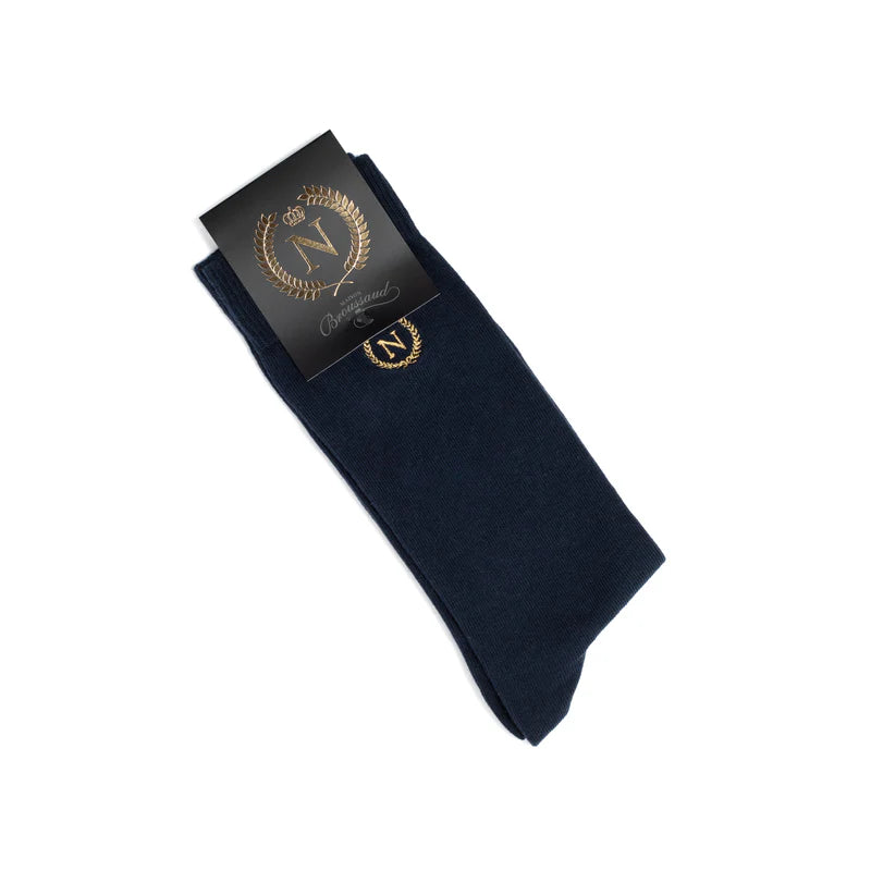Napoleon The Emperor navy socks by Maison Broussaud