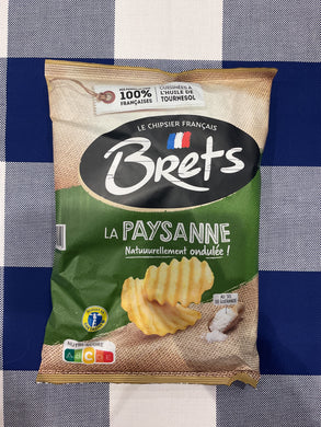 Brets Rustic Style Crinkle Cut Chips with Sel de Guérande salt 125g