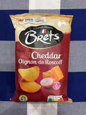 Brets Crinkle Cut Cheddar and Roscoff Onion Chips 125g