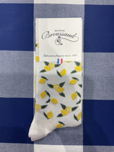 Juicy lemon white socks by Maison Broussaud