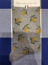 Nice pear (😉) grey socks by Maison Broussaud