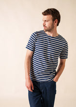 Saint James Breton Stripe Short-Sleeve T-Shirt - blue with white stripes (Levant modern marine/neige)