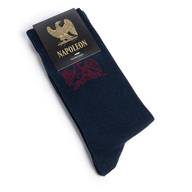 Napoleon The Imperial Eagle navy socks by Maison Broussaud