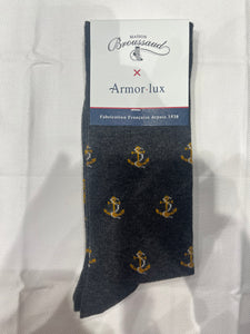 Anchor sock by Maison Broussaud x Armor-Lux