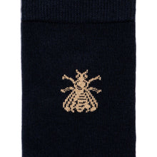 The Napoleon Bee navy sock by Maison Broussaud