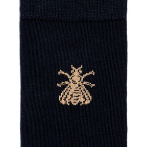 The Napoleon Bee navy sock by Maison Broussaud