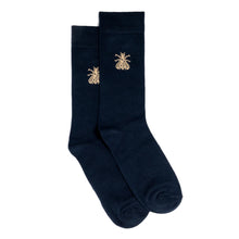 The Napoleon Bee navy sock by Maison Broussaud