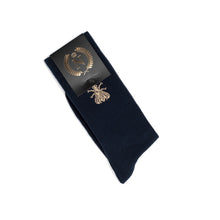 The Napoleon Bee navy sock by Maison Broussaud