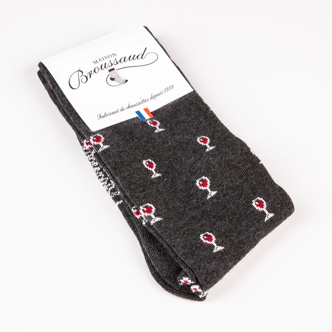 Red Wine socks by Maison Broussaud
