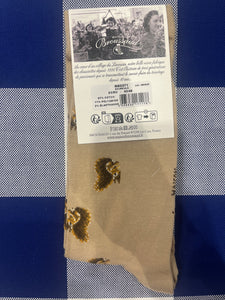 Squirrel ecru socks by Maison Broussaud