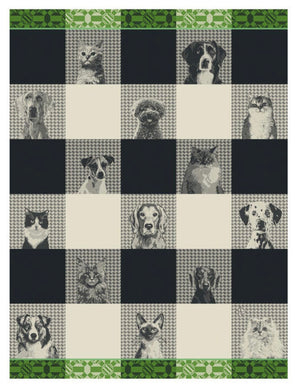 Le Jacquard Français Cats ‘n’ Dogs tea towel