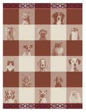 Le Jacquard Français Cats ‘n’ Dogs tea towel