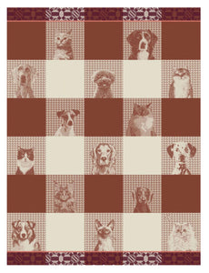 Le Jacquard Français Cats ‘n’ Dogs tea towel