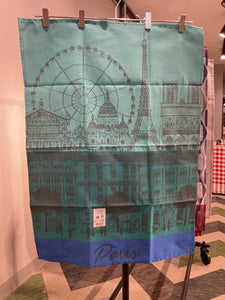 Le Jacquard Français Paris Panorama tea towel