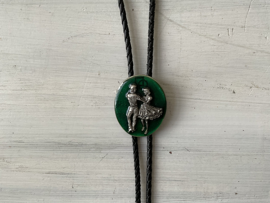 Vintage Dancing Couple bolo tie