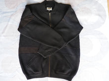 Vintage 1990s 3D knitted pure merino wool cardigan, made in Australia, XXL.