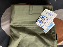 New-old-stock khaki green Jones Workwear trousers, made in Australia, 38”