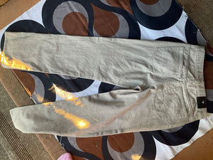 Vintage Versace Jeans Couture cream trousers, made in Italy, 34”