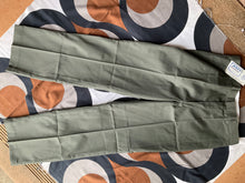 New-old-stock deep khaki green Jones Workwear trousers, made in Australia, 33”
