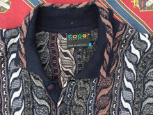 COOGI 3D-knitted polo neck cotton blend jumper, XL