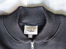 Vintage 1990s 3D knitted pure merino wool cardigan, made in Australia, XXL.