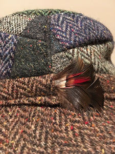 John Hanly & Co tweed patchwork hat