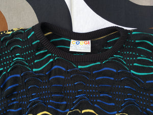 Vintage COOGI 3D knitted jumper, made in Australia, Medium