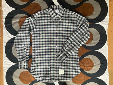 Thom Browne long sleeve pure cotton shirt, made in USA, Medium.