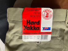 New-old-stock khaki green Hard Yakka Australian workwear trousers, 36”