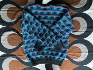 Vintage Coogi 3D knitted pure wool jumper, Medium.