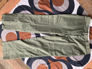 New-old-stock khaki green Jones Workwear trousers, made in Australia, 38”