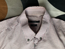 Vintage Gucci long-sleeve, vertical striped shirt, Large