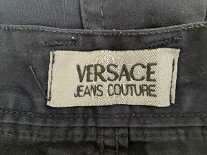 Vintage Versace Jeans Couture black trousers, made in Italy, 32”