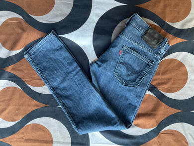 Vintage Levi’s skinny 591 blue jeans, 32.5”