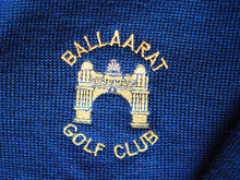 Vintage 1980s v-neck pure wool navy jumper, made in Australia, Large